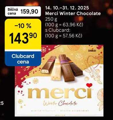 Merci Winter Chocolate, 250 g  