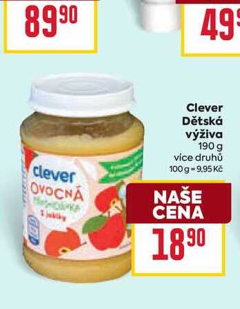 Clever Dětská výživa 190 g 