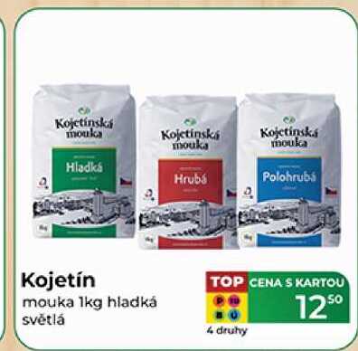 Kojetín mouka 1kg hladká světlá 