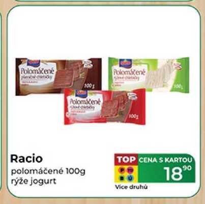 Racio polomáčené 100g rýže jogurt 