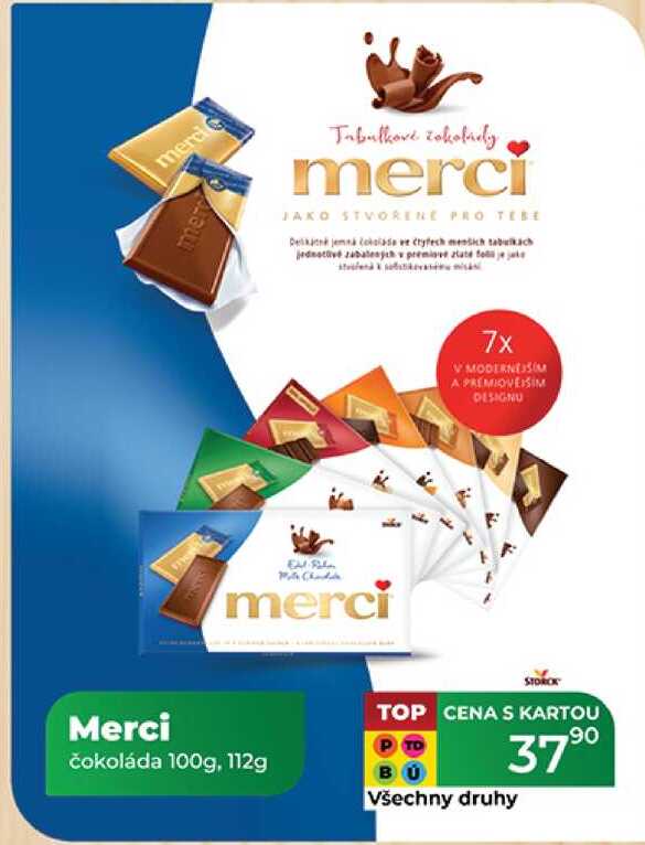 Merci čokoláda 100g, 112g 