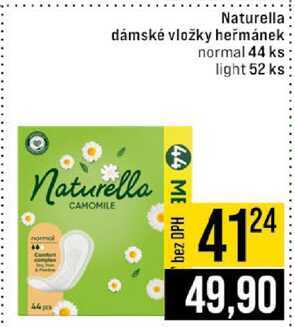 Naturella dámské vložky heřmánek 44 - 52 ks