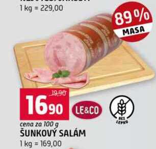 Le & Co Šunkový salám 100 g