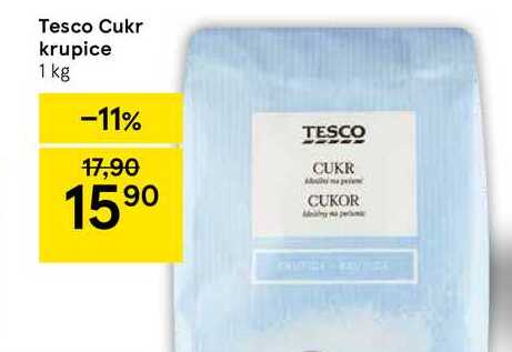 Tesco Cukr krupice, 1 kg   v akci