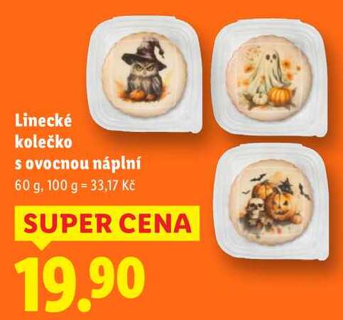Linecké kolečko s ovocnou náplní, 60 g