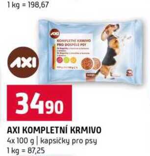 Axi kompletní krmivo 4x 100g