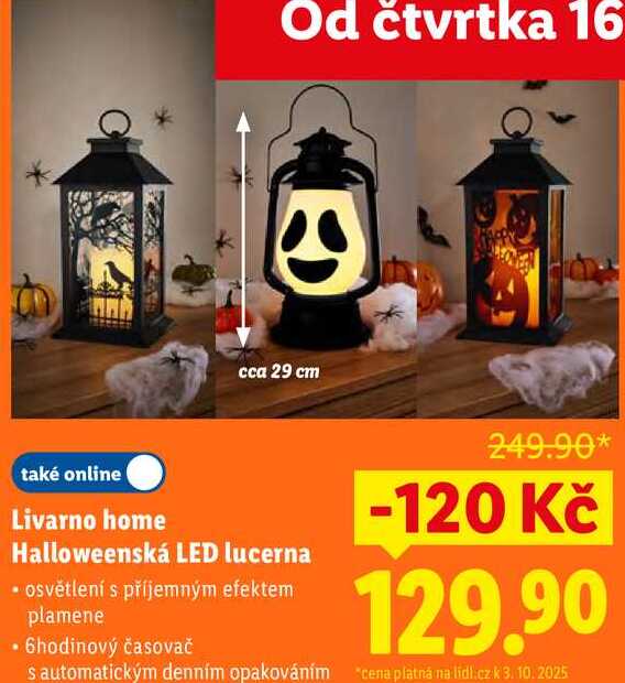 Livarno home Halloweenská LED lucerna 