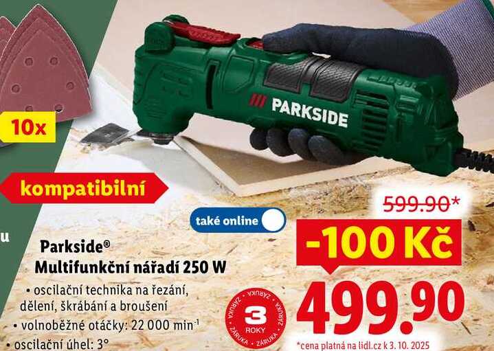 Parkside Multifunkční nářadí 250 W 