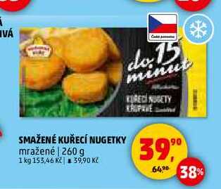 SMAŽENÉ KUŘECÍ NUGETKY, 260 g