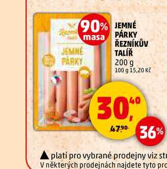 JEMNÉ PÁRKY ŘEZNÍKŮV TALÍŘ, 200 g
