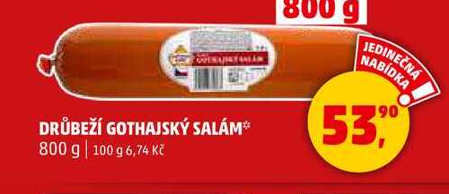 DRŮBEŽÍ GOTHAJSKÝ SALÁM, 800 g 