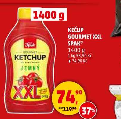 KEČUP GOURMET XXL SPAK, 1400 g 