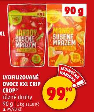LYOFILIZOVANÉ OVOCE XXL CRIP CROP, 90 g 