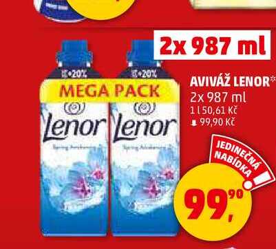 AVIVÁŽ LENOR, 2x 987 ml