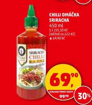 CHILLI OMÁČKA SRIRACHA, 450 ml 