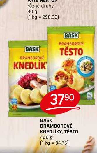 BASK BRAMBOROVÉ KNEDLÍKY, TĚSTO 400 g 