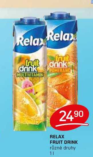 RELAX FRUIT DRINK různé druhy 1l