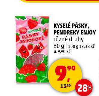 KYSELÉ PÁSKY, PENDREKY ENJOY, 80 g 