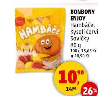 BONBONY ENJOY Hambáče, 80 g 