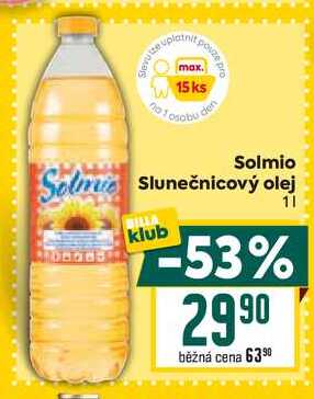 Solmio Slunečnicový olej 1l