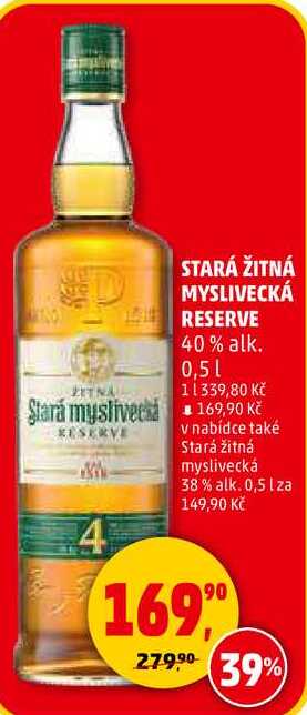 STARÁ ŽITNÁ MYSLIVECKÁ RESERVE, 0,5 l