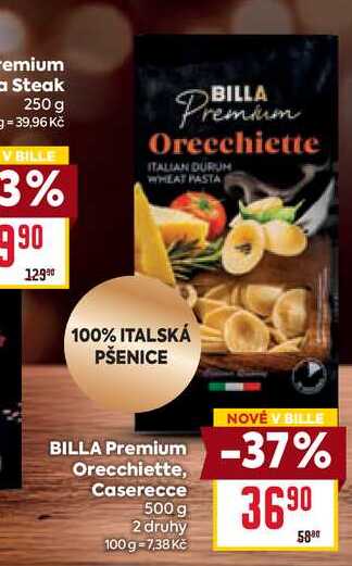BILLA Premium Orecchiette, Caserecce 500 g 