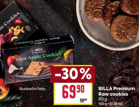BILLA Premium Raw cookies 80 g