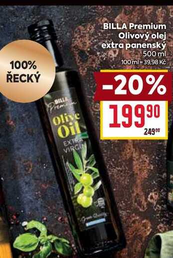 BILLA Premium Olivový olej extra panenský 500 ml 