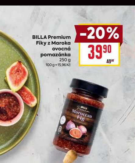 BILLA Premium Fíky z Maroka ovocná pomazánka 250 g 