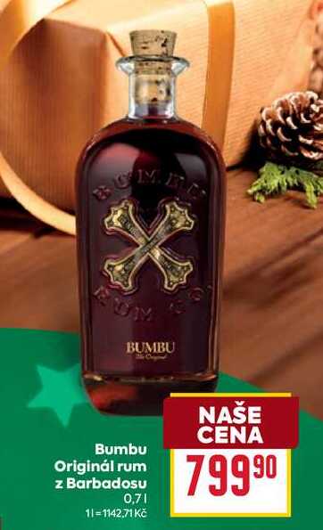 Bumbu Originál rum z Barbadosu 0,7l