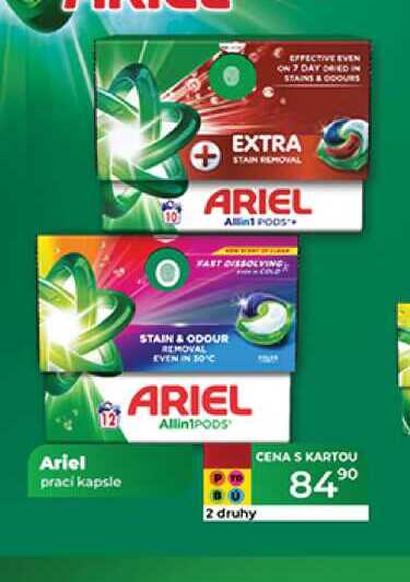 Ariel prací kapsle 