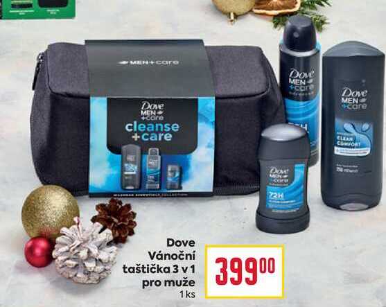 Dove Vánoční taštička 3 v 1 pro muže 1ks