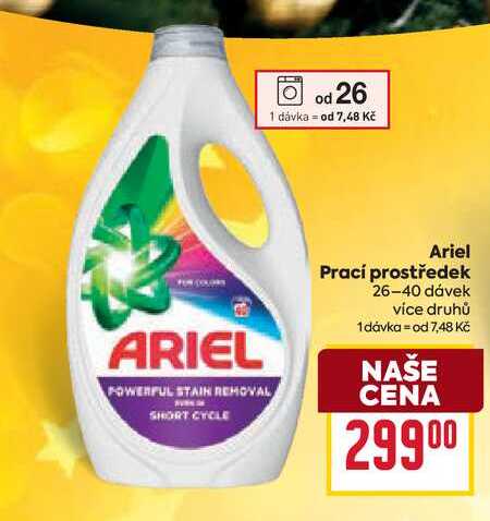 Ariel Prací prostředek 26-40 dávek 