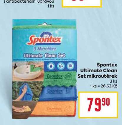 Spontex Ultimate Clean Set mikroutěrek 3 ks