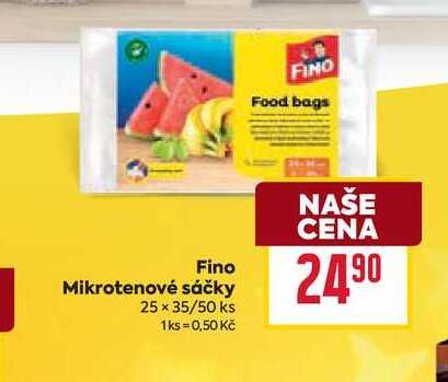 Fino Mikrotenové sáčky 25 × 35/50 ks 