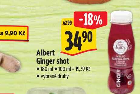 Albert Ginger shot 180 ml
