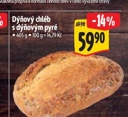  Dýňový chléb s dýňovým pyré 405 g  