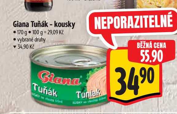 Giana Tuňák - kousky 170 g 