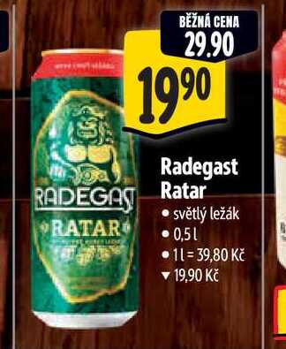   Radegast Ratar  0,5 l
