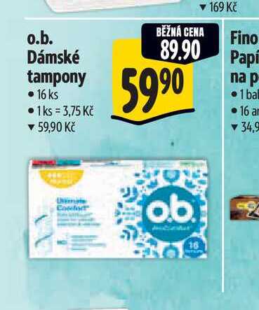   o.b. Dámské tampony   16 ks 