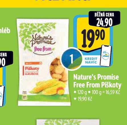   Nature's Promise Free From Piškoty 120 g  
