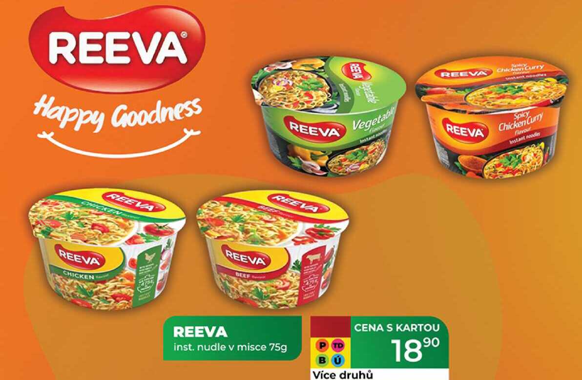 REEVA inst. nudle v misce 75g 
