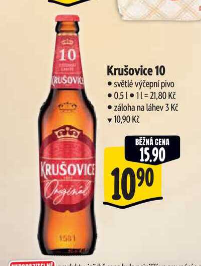  Krušovice 10 0,5 l
