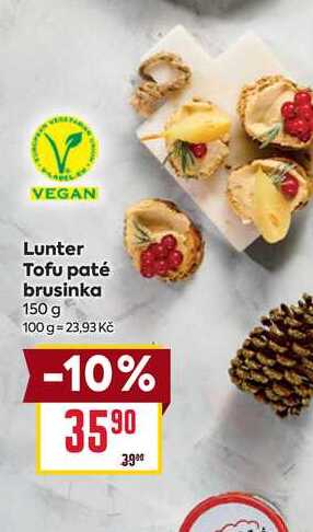 Lunter Tofu paté brusinka 150 g