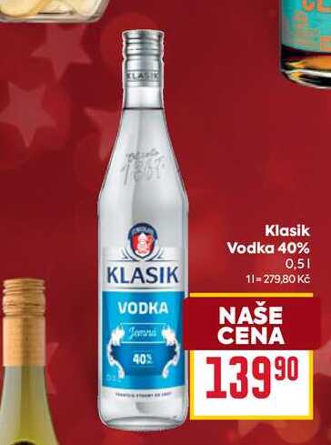 Klasik Vodka 40% 0,5l