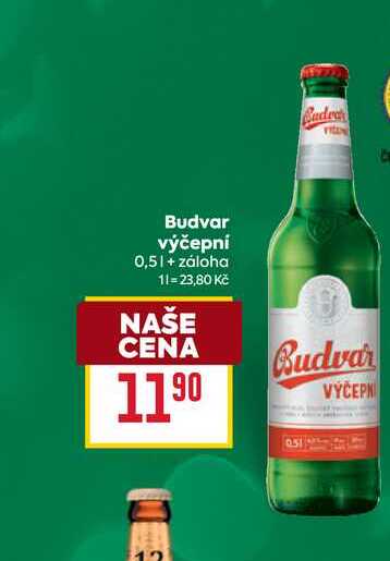Budvar výčepní 0,5l