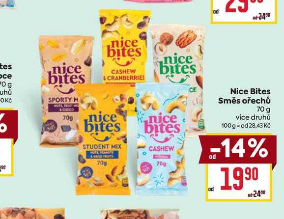 Nice Bites Směs ořechů 70 g 