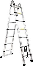 TELESKOPICKÝ ŽEBŘÍK-ŠTAFLE AR99-6440 7+7 STUPŇŮ, 4,4 M