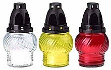 HŘBITOVNÍ LAMPA 13,5 CM, VKLAD 30 G, MIX BAREV