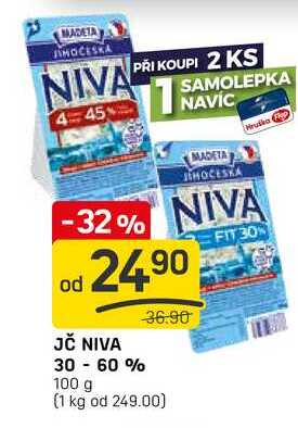 JČ NIVA 30-60% 100 g 